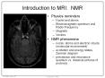 Introduction to MRI: NMR PowerPoint PPT Presentation