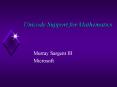Unicode Support for Mathematics PowerPoint PPT Presentation