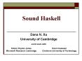 Sound Haskell PowerPoint PPT Presentation
