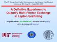 A Definitive Experiment to Quantify Multi-Photon Exchange in Lepton Scattering PowerPoint PPT Presentation