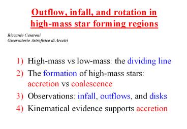 High-mass vs low-mass: the dividing line