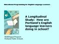 Multilingual Program Portland Public Schools PowerPoint PPT Presentation