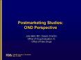 Postmarketing Studies: OND Perspective PowerPoint PPT Presentation
