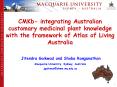 cmkb-integrating customary medicinal plant knowledge with atlas of living australia PowerPoint PPT Presentation