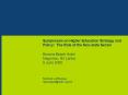 Symposium on Higher Education Strategy and Policy: The Role of the Nonstate Sector Browns Beach Hote PowerPoint PPT Presentation
