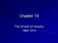 The Growth of Industry PowerPoint PPT Presentation