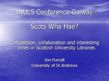 INULS Conference Galway