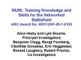 MURI: Training Knowledge and Skills for the Networked Battlefield PowerPoint PPT Presentation