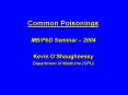 Common Poisonings PowerPoint PPT Presentation