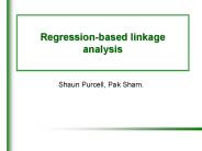 Regression-based linkage analysis