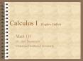 Calculus I Hughes-Hallett PowerPoint PPT Presentation