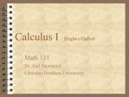 Calculus I Hughes-Hallett