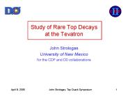Study of Rare Top Decays at the Tevatron