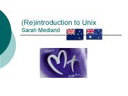 (Re)introduction to Unix Sarah Medland