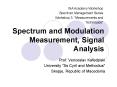 Spectrum and Modulation Measurement, Signal Analysis PowerPoint PPT Presentation