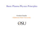Basic Plasma Physics Principles