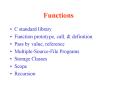 Functions PowerPoint PPT Presentation