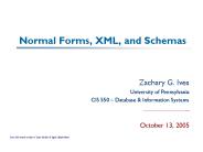 Normal Forms, XML, and Schemas