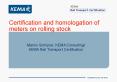 Certification and homologation of meters on rolling stock PowerPoint PPT Presentation