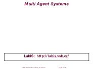 Multi Agent Systems