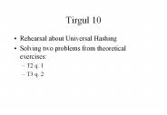 Tirgul 10