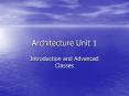Architecture Unit 1 PowerPoint PPT Presentation