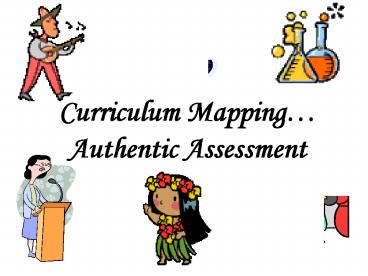 Curriculum Mapping Authentic Assessment