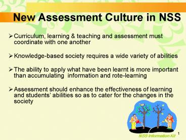 New Assessment Culture in NSS