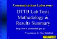 DTTB Lab Tests Methodology PowerPoint PPT Presentation