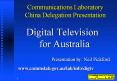 Communications Laboratory China Delegation Presentation PowerPoint PPT Presentation