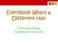 Everybody Wears a Different Hat PowerPoint PPT Presentation