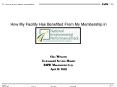 How My Facility Has Benefited From My Membership in PowerPoint PPT Presentation