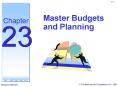 Master Budgets and Planning PowerPoint PPT Presentation
