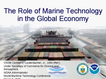 The Role of Marine Technology in the Global Economy