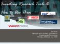 Investing Research Tools PowerPoint PPT Presentation