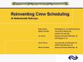 Reinventing Crew Scheduling PowerPoint PPT Presentation