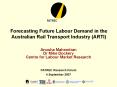 Forecasting Future Labour Demand in the Australian Rail Transport Industry ARTI PowerPoint PPT Presentation