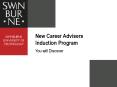 New Career Advisers Induction Program PowerPoint PPT Presentation