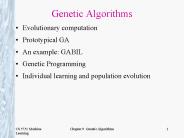 Genetic Algorithms