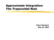 Approximate Integration: The Trapezoidal Rule
