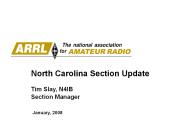 North Carolina Section Update