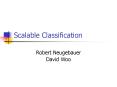 Scalable Classification PowerPoint PPT Presentation