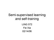 Semisupervised learning and selftraining