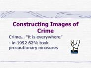 Constructing Images of Crime