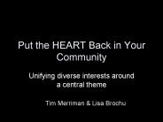 Put the HEART Back in Your Community