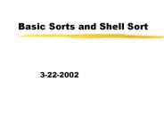 Basic Sorts and Shell Sort