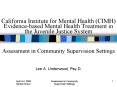 California Institute for Mental Health CIMH Evidencebased Mental Health Treatment in the Juvenile Ju PowerPoint PPT Presentation