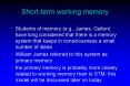 Shortterm working memory PowerPoint PPT Presentation