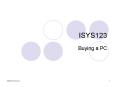 ISYS123 PowerPoint PPT Presentation