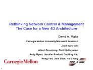 Rethinking Network Control